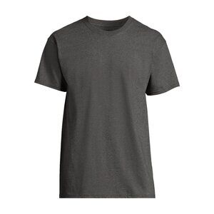 Athletic Works Big Men's Cotton Active Tee, Sizes 4XL CHARCOAL GREY HEATHER NWT